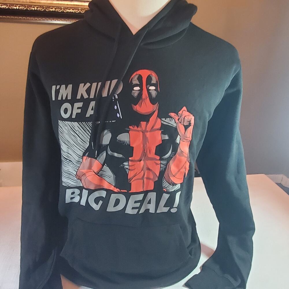 Marvel Deadpool "I'm Kind of a Big Deal" Men's Pullover Hoodie - Large